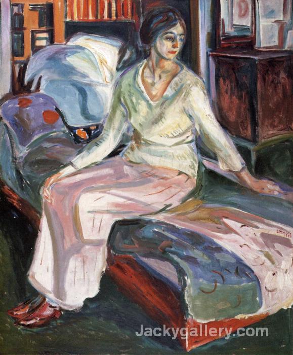Model on the Couch by Edvard Munch paintings reproduction